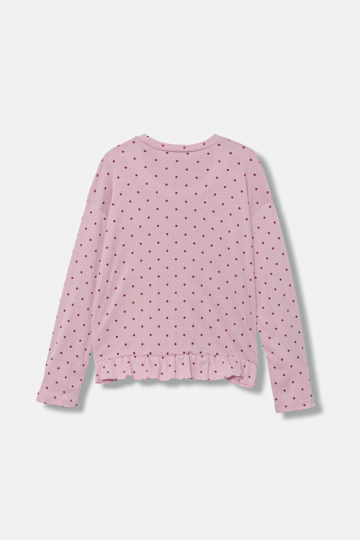 United Colors of Benetton piżama bawełniana dziecięca różowy 3TGJ0P094.G.seasonal