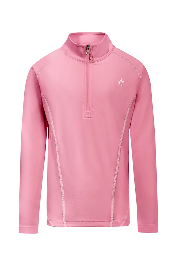 Detský funkčné tričko s dlhým rukávom Perfect Moment thermal half zip K6000073.G ružová AW25