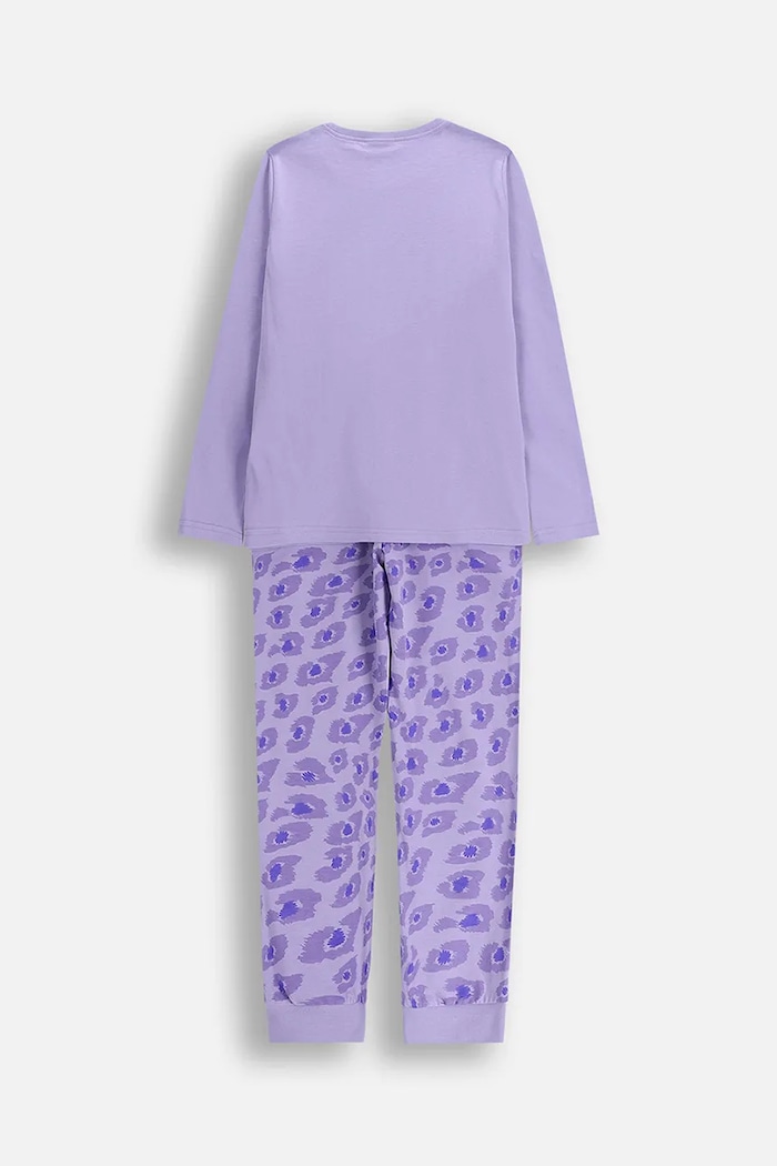 Coccodrillo pijamale din bumbac pentru copii ZC5448102PJS violet AW25