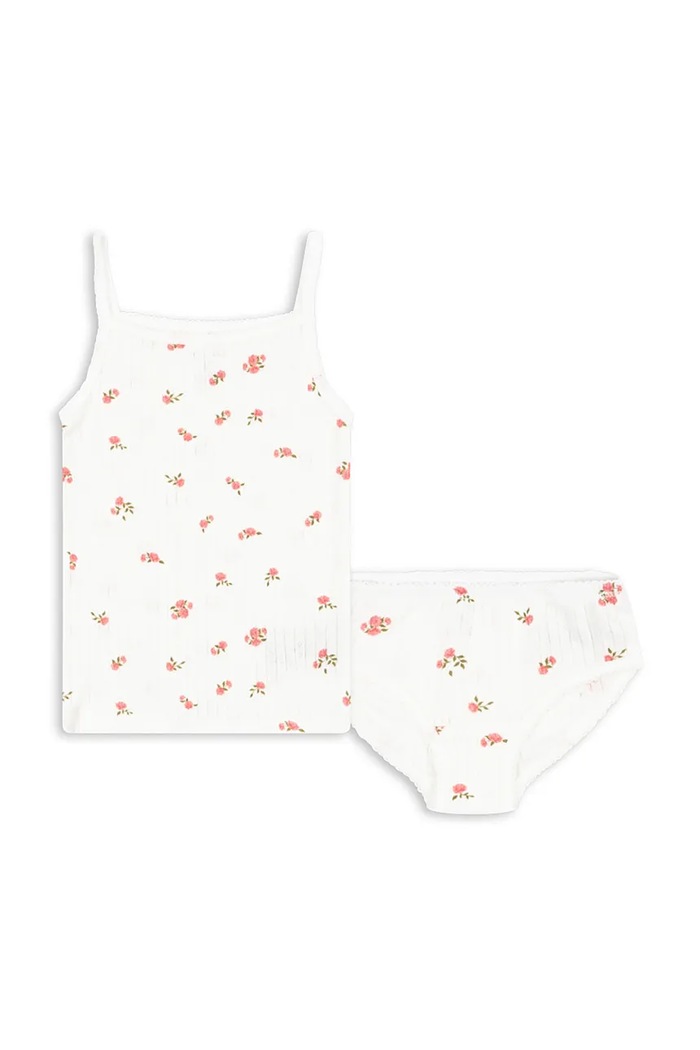 Konges Sløjd Otroški bombažen komplet Konges Sløjd MINNIE UNDERWEAR GOTS KS3021.9BYA bela AW25