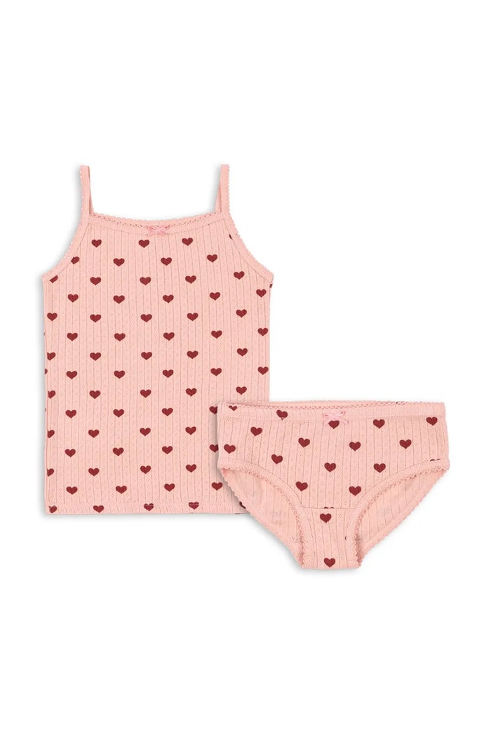 Konges Sløjd Otroški bombažen komplet Konges Sløjd MINNIE UNDERWEAR GOTS roza KS3021.9BYA