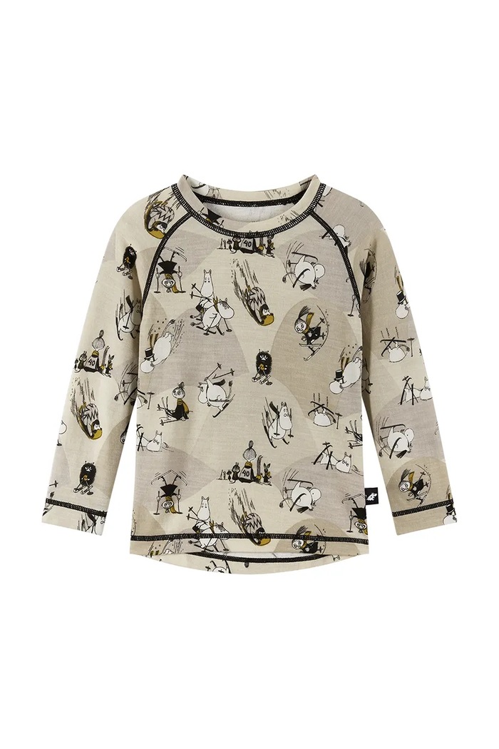 Хлопчик Reima Дитяча функціональна білизна Reima Moomin Trivsam 5200021B.9BYA зелений