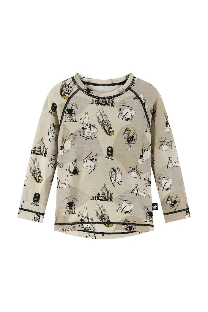 Хлопчик Reima Дитяча функціональна білизна Reima Moomin Trivsam 5200021B.9BYA зелений