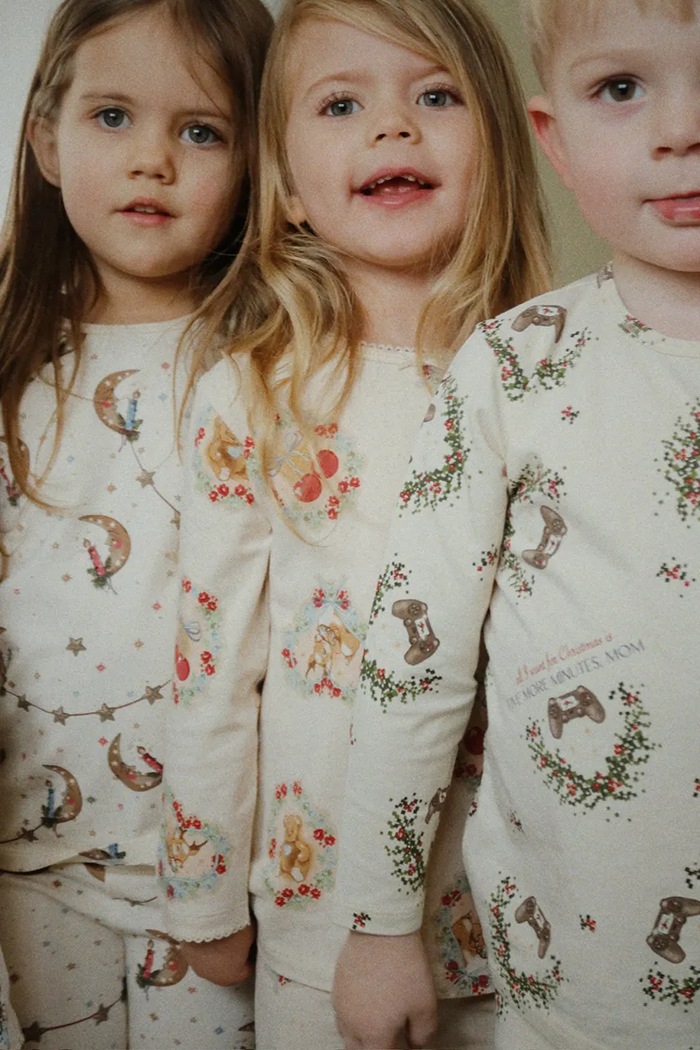 Detské pyžamo Konges Sløjd BASIC BLOUSE/PANTS SET GOTS KS104214.9BYA