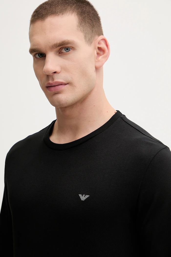 Emporio Armani Underwear pigiama in lana EM000611.AF14994 nero