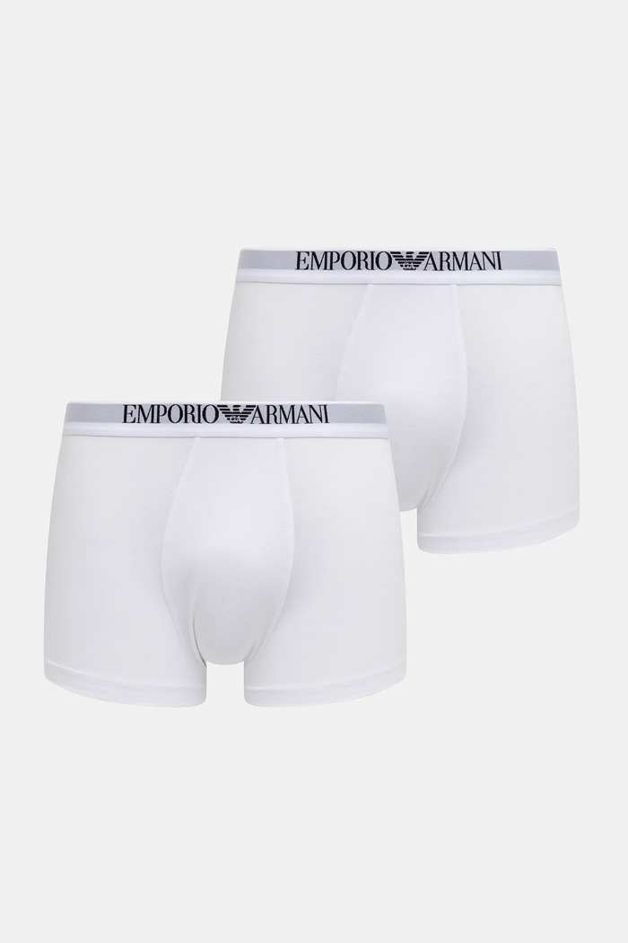 Boxerky Emporio Armani Underwear 2-pak pletenina biela EM000253.AF14134