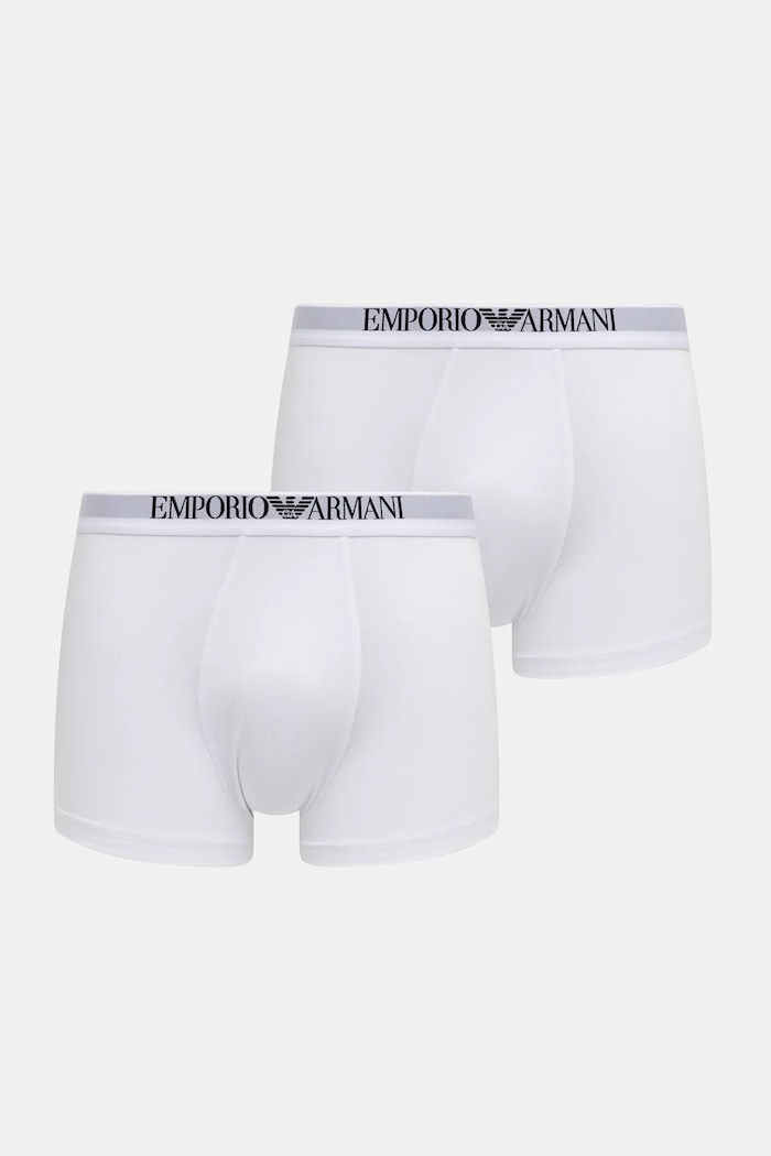Boxerky Emporio Armani Underwear 2-pak pletenina biela EM000253.AF14134
