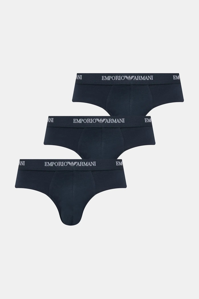 Emporio Armani Underwear slip 3-pack slipuri bleumarin EM000258.AF14132