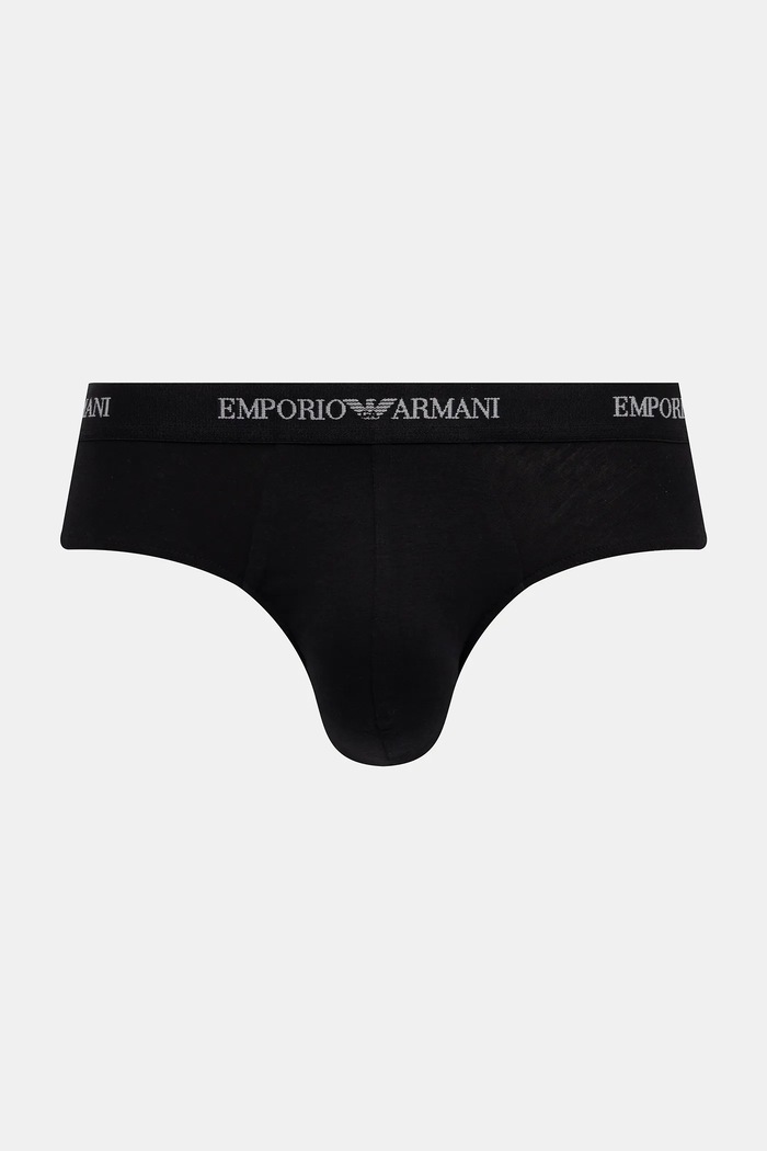 Slipy Emporio Armani Underwear 3-pak EM000258.AF14132 čierna AW25