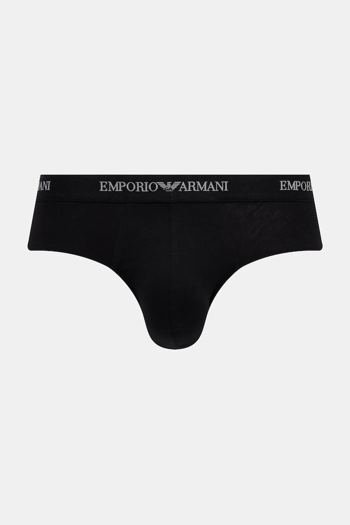 Slipy Emporio Armani Underwear 3-pak EM000258.AF14132 čierna AW25