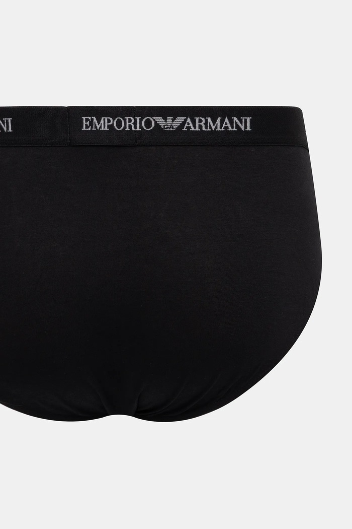 Oblečenie Slipy Emporio Armani Underwear 3-pak EM000258.AF14132 čierna
