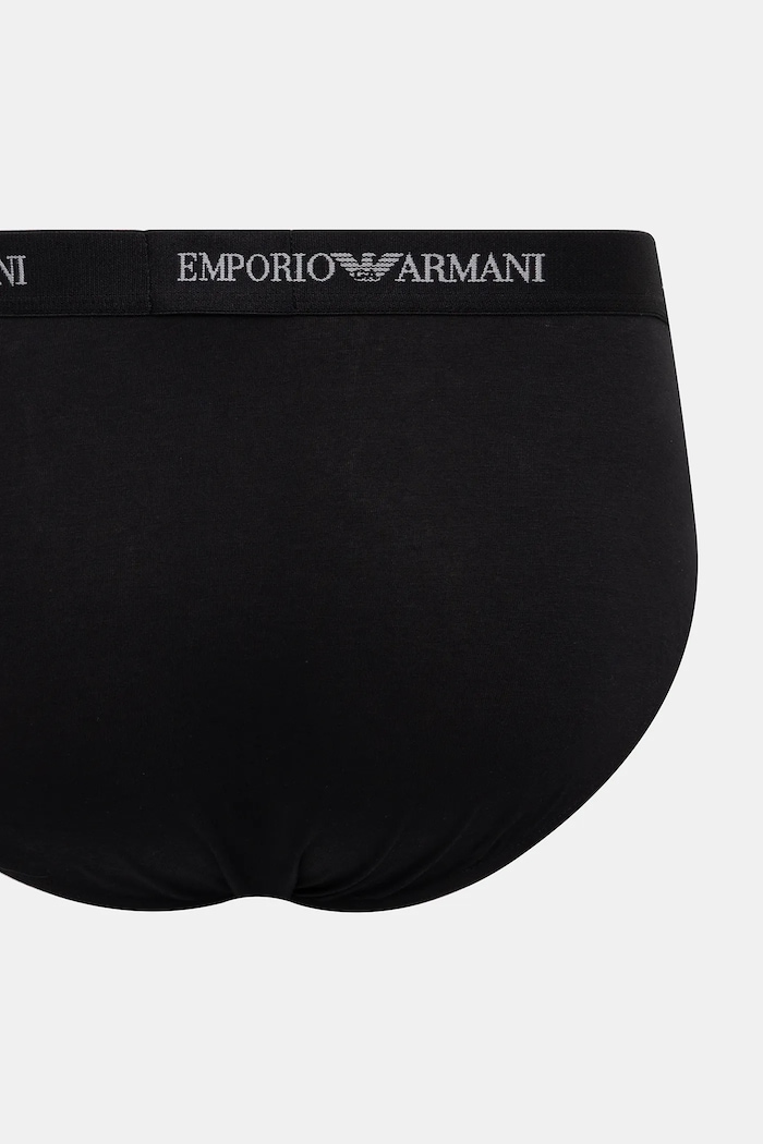 Oblečenie Slipy Emporio Armani Underwear 3-pak EM000258.AF14132 čierna