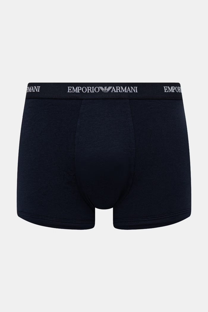 Îmbrăcăminte Emporio Armani Underwear boxeri bărbați cu bumbac pachet de 3 EM000259.AF14132 alb