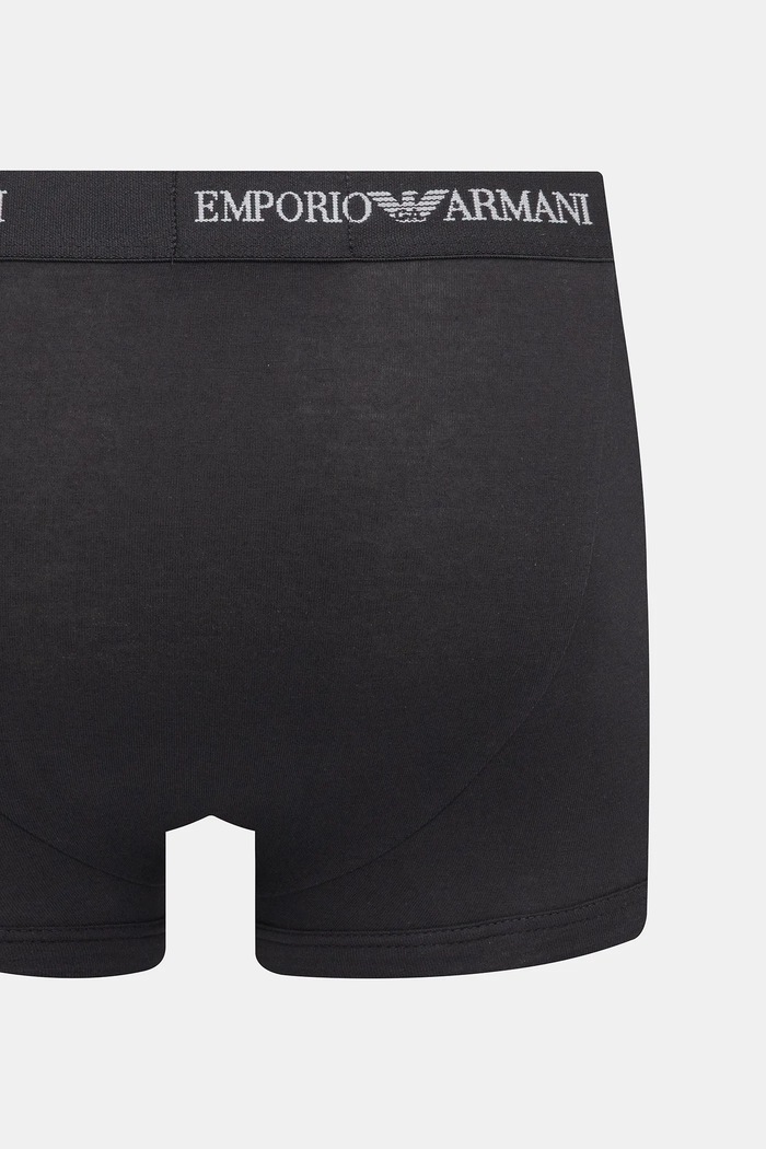 Îmbrăcăminte Emporio Armani Underwear Boxeri bărbați cu bumbac pachet de 3 EM000259.AF14132 negru