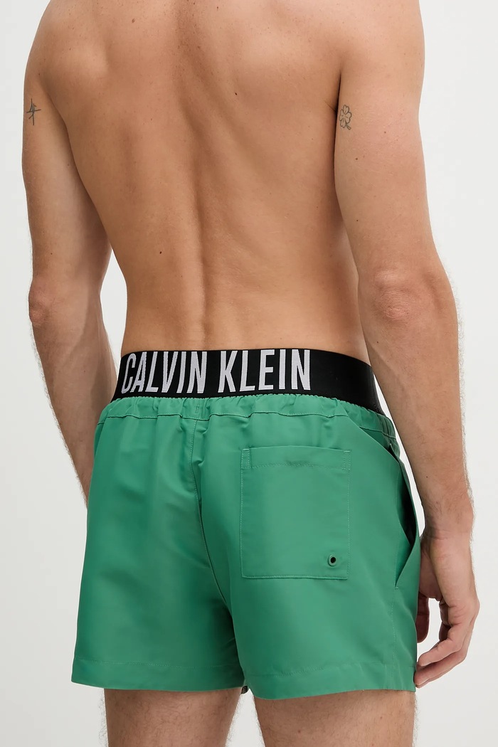 Odzież Calvin Klein szorty kąpielowe LV00N61094 zielony