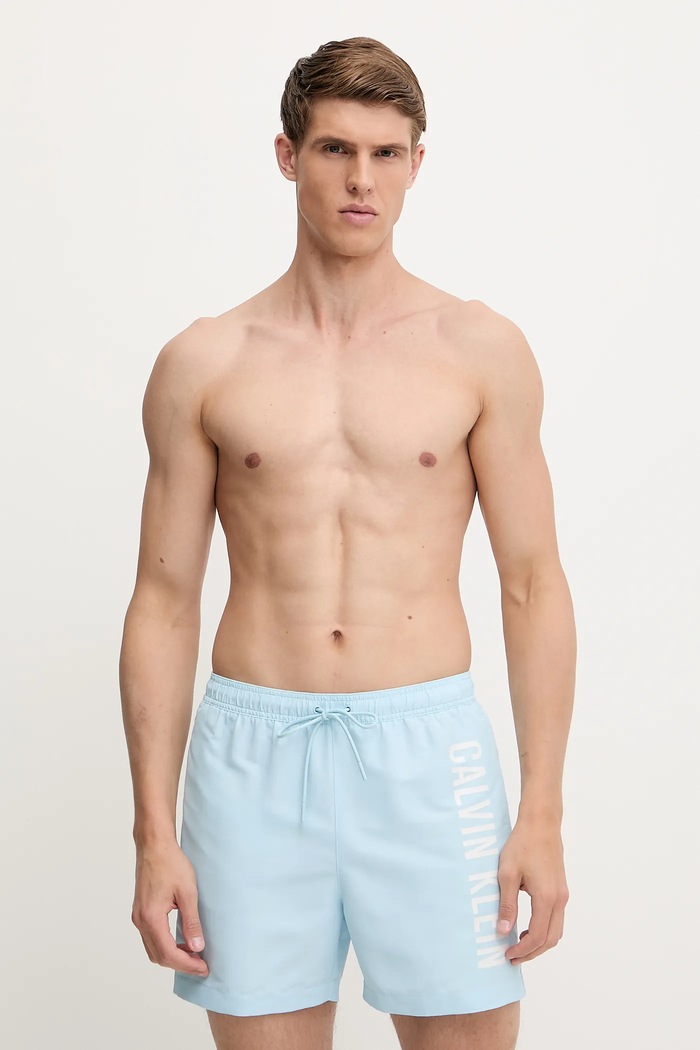 Kratke hlače za kupanje Calvin Klein LV00N61092 plava AW25