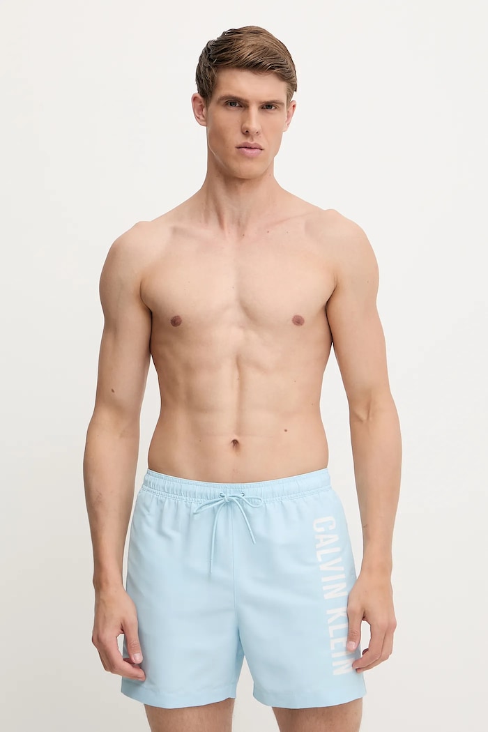 Kratke hlače za kupanje Calvin Klein LV00N61092 plava AW25