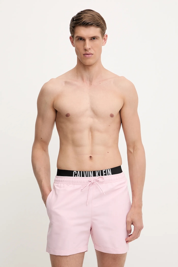 Kopalne kratke hlače Calvin Klein LV00N61093 roza AW25