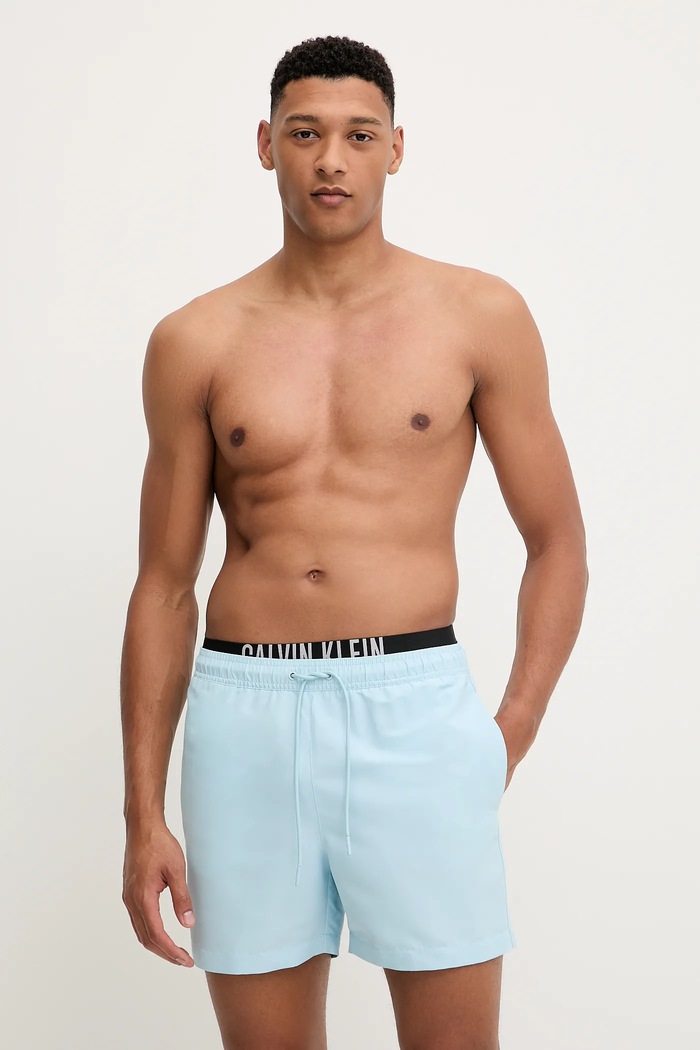 Kratke hlače za kupanje Calvin Klein LV00N61093 plava AW25