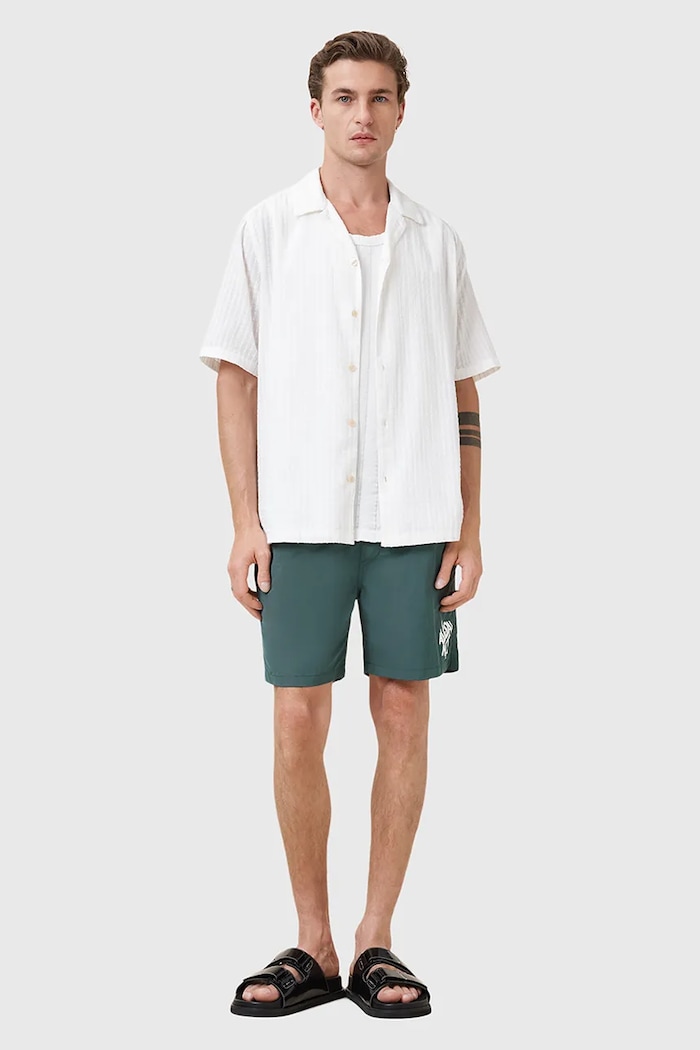 Μαγιό AllSaints ORLANDO Planet friendly τιρκουάζ M016WC