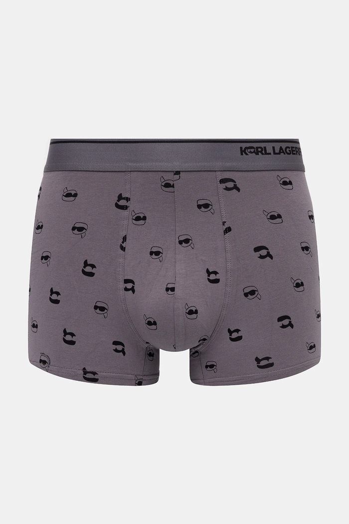 Karl Lagerfeld boxerky pánske bavlnené s elastanom 3-pak tyrkysová A3M47008