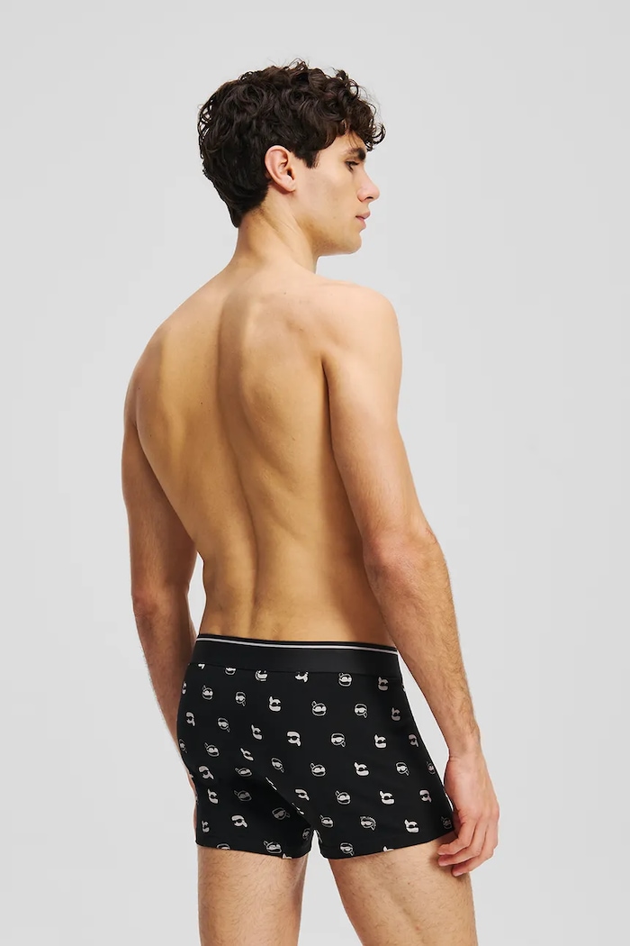 Oblečenie Karl Lagerfeld boxerky pánske bavlnené s elastanom 3-pack A3M47008 čierna
