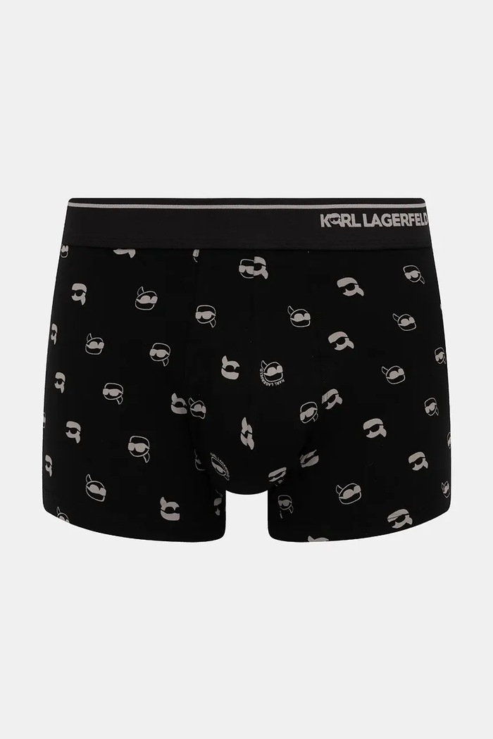 Karl Lagerfeld boxerky pánske bavlnené s elastanom 3-pack A3M47008 čierna