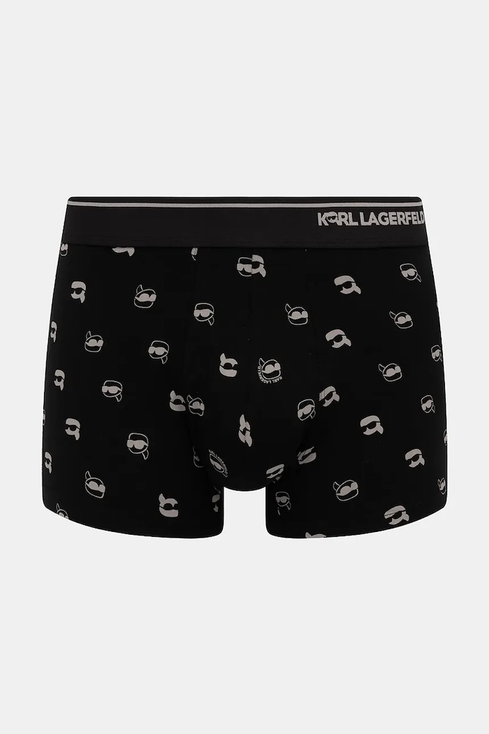 Karl Lagerfeld boxerky pánske bavlnené s elastanom 3-pack A3M47008 čierna