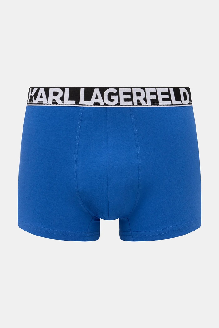 Karl Lagerfeld boksarice moške bombažne z elastanom paket 3 kosov A3M47010 modra AA00