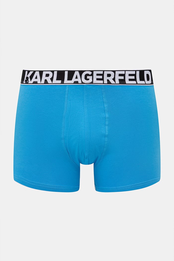 Oblečení Karl Lagerfeld boxerky pánské bavlněné s elastanem 3-pack A3M47010 modrá