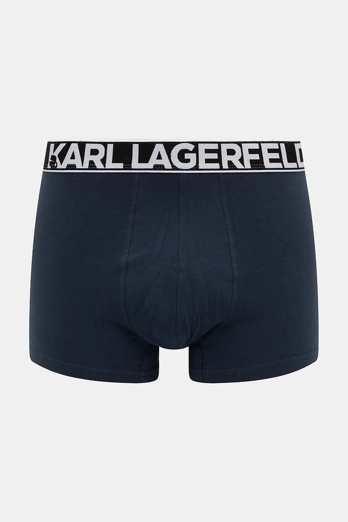Karl Lagerfeld boksarice moške bombažne z elastanom 3-paket A3M47010 črna