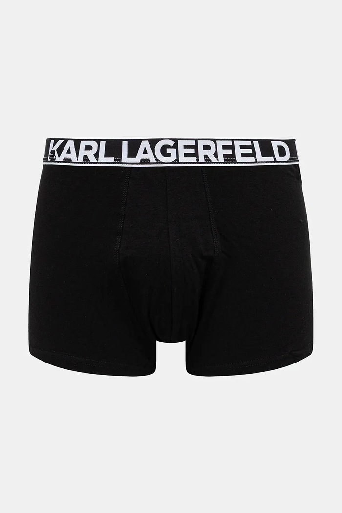 Karl Lagerfeld boxerky pánské bavlněné s elastanem 3-pack černá A3M47010