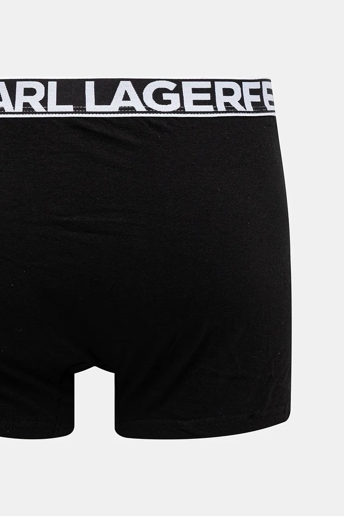 Karl Lagerfeld boxerky pánské bavlněné s elastanem 3-pack A3M47010 černá
