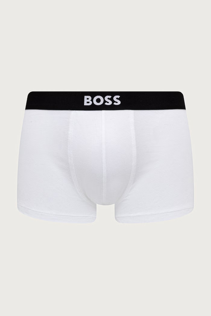 BOSS Bokserki męskie bawełniane Trunk 3P BOSS ONE D 3-pack 50549832 biały SS26