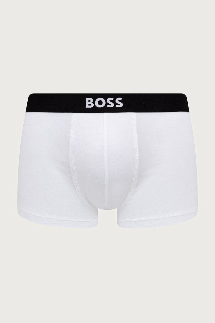 BOSS Bokserki męskie bawełniane Trunk 3P BOSS ONE D 3-pack 50549832 biały SS26