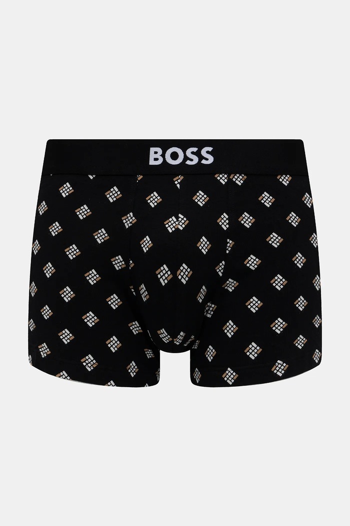 Ρούχα BOSS Μποξεράκι ανδρικό βαμβακερό Trunk 3P BOSS ONE D 3-pack 50549832 μαύρο