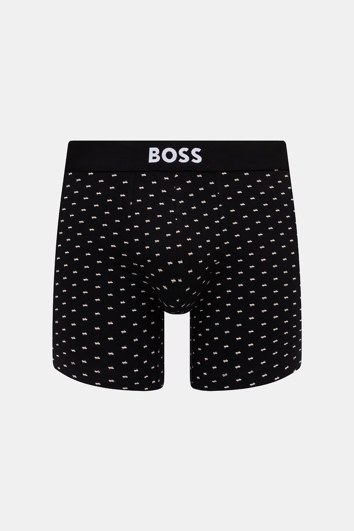BOSS Bokserice za muškarce od pamuka s elastanom BoxerBr3P BOSS ONE D 3-pack 50549856 bež AW25