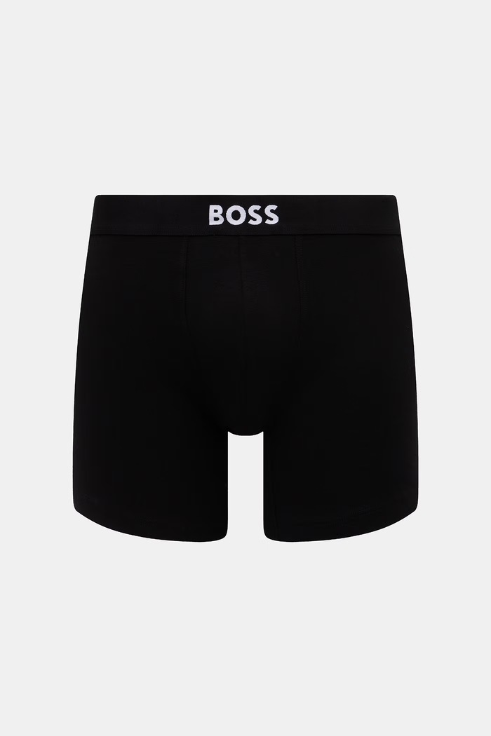 Odjeća BOSS Bokserice za muškarce od pamuka s elastanom BoxerBr3P BOSS ONE D 3-pack 50549856 bež