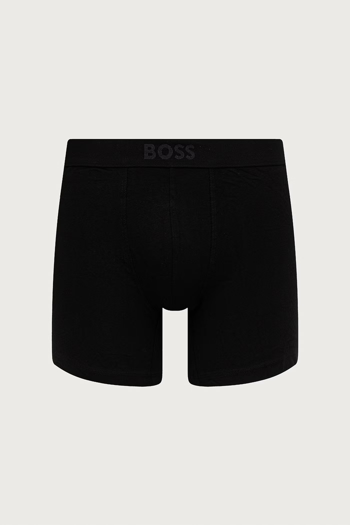 Bokserice za muškarce od pamuka s elastanom BoxerBr3P BOSS ONE D 3-pack BOSS 50549856 smeđa