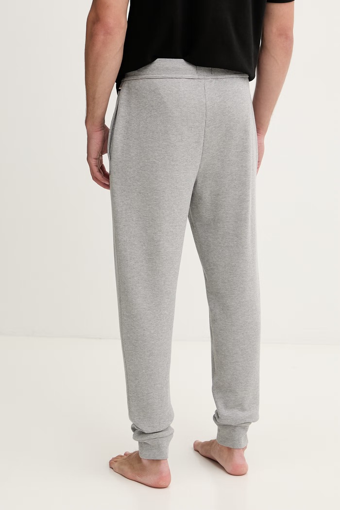 Îmbrăcăminte BOSS pantaloni de trening pentru bărbați Waffle Pants Cuff 50535878 gri