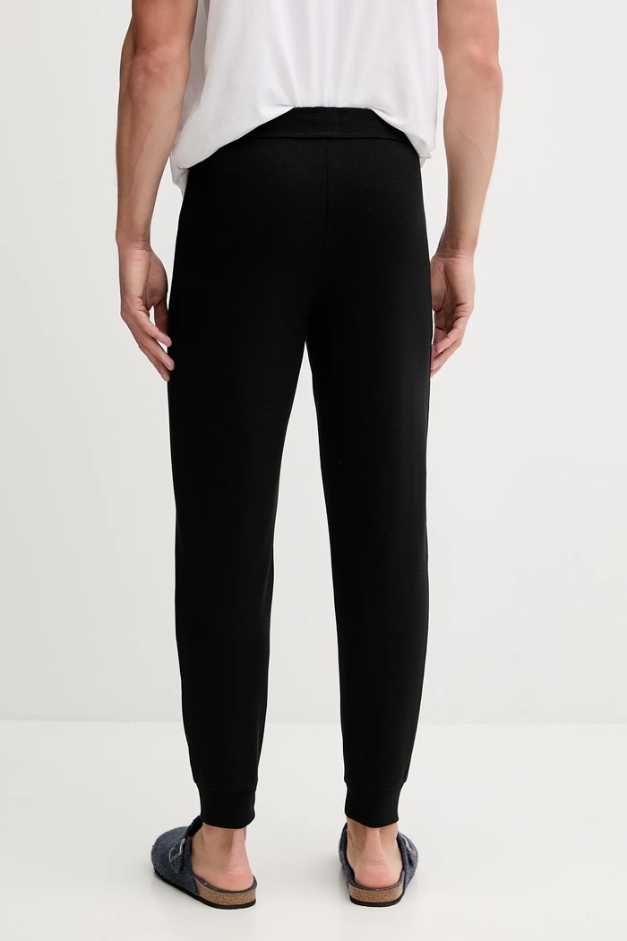 Дрехи BOSS спортен панталон мъжки Waffle Pants Cuff 50535878 черен