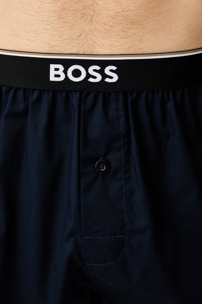 BOSS боксерки мъжки от памук 2P Boxer Shorts EW 2 броя 50545913