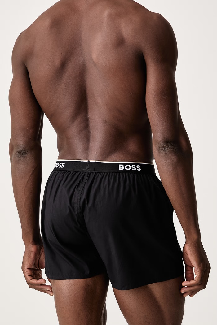 Oblečení BOSS Boxerky pánské bavlněné 2P Boxer Shorts EW 2-pack 50545913 červená