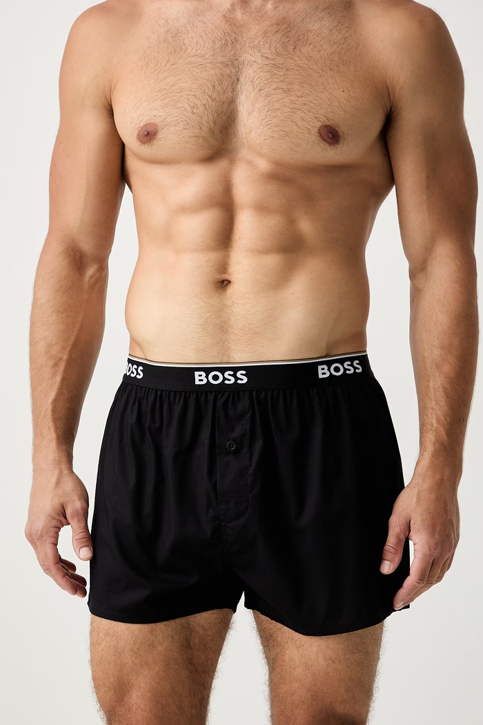 BOSS боксерки мъжки от памук 2P Boxer Shorts EW 2 броя 50545913 зелен SS26