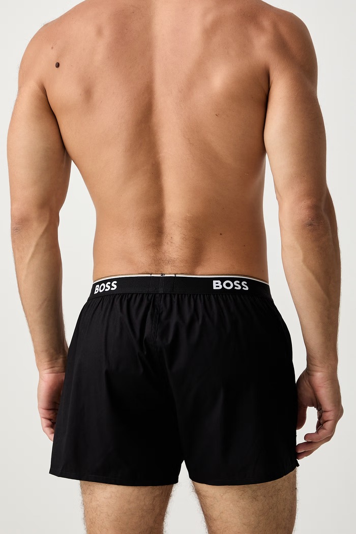 BOSS боксерки мъжки от памук 2P Boxer Shorts EW 2 броя зелен 50545913