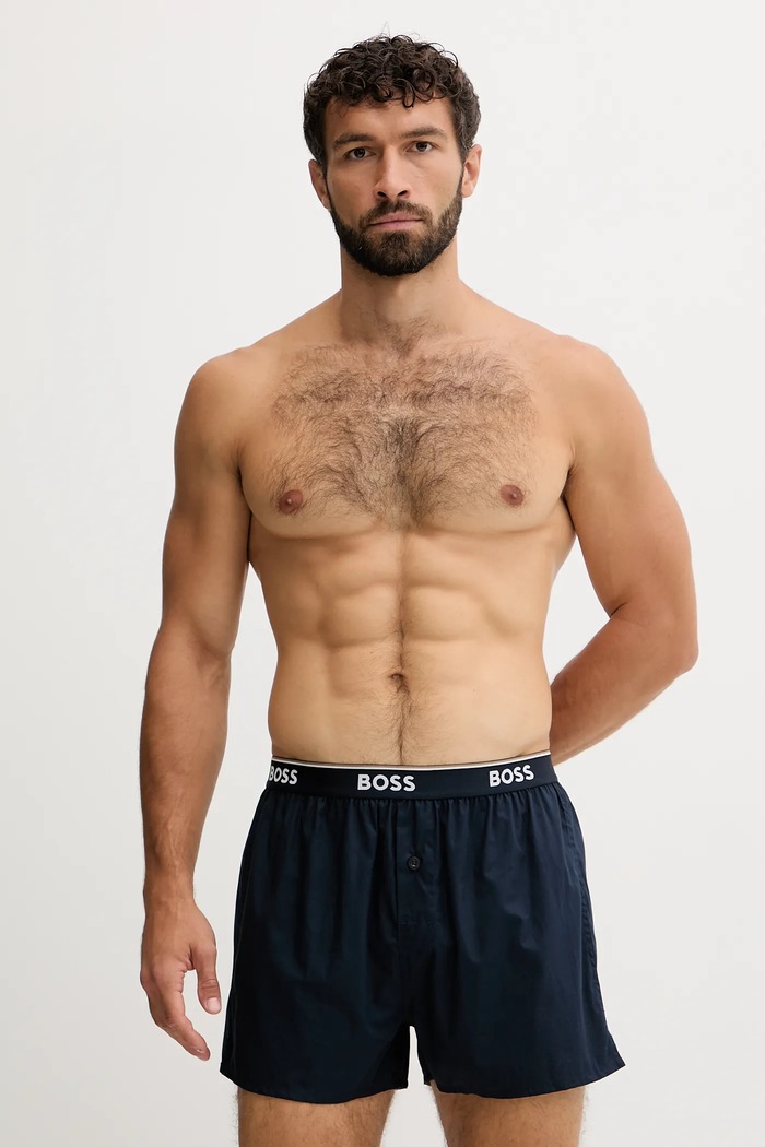 BOSS boxerky pánske bavlnené 2P Boxer Shorts EW 2-pak burgundské 50545913