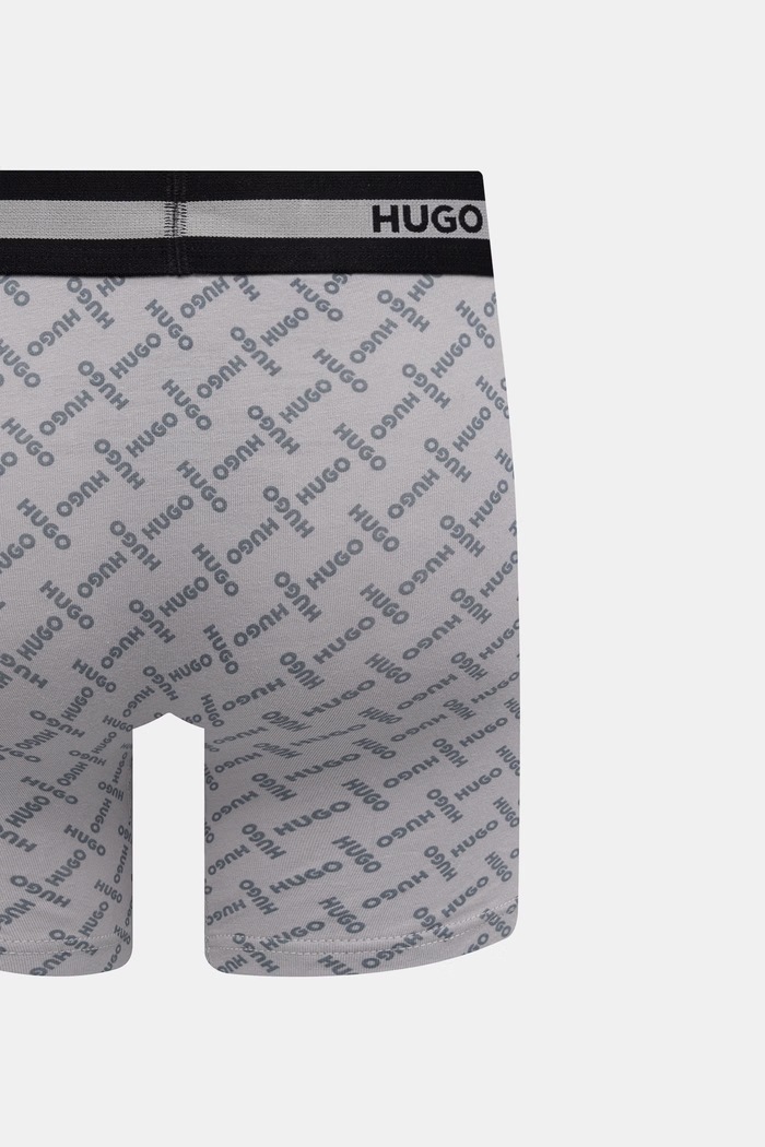 HUGO boxeri pentru bărbați, din bumbac cu elastan BOXER BR PLANET DES pachet de 3 50545674