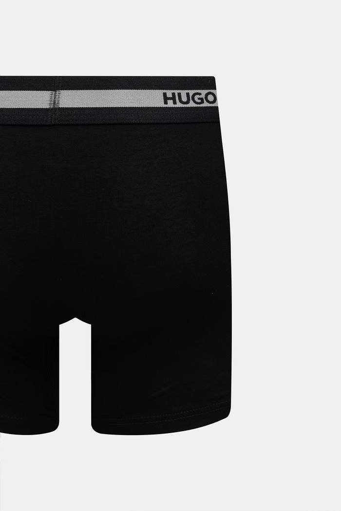HUGO boxeri pentru bărbați, din bumbac cu elastan BOXER BR PLANET DES pachet de 3 50545674