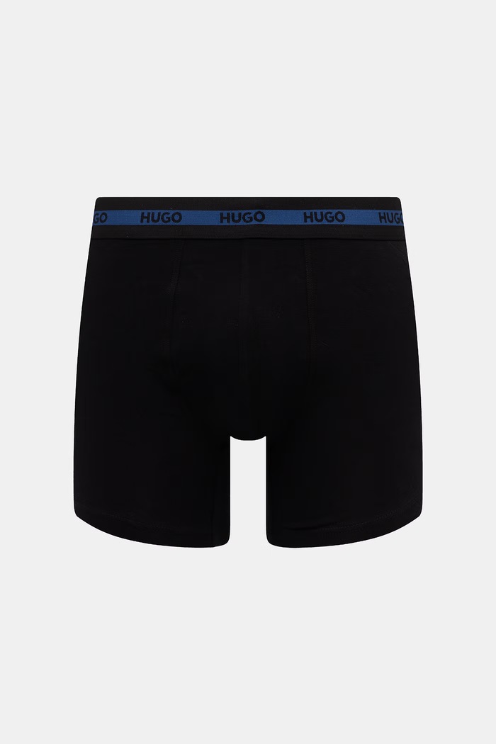 Îmbrăcăminte HUGO boxeri bărbați bumbac cu elastan BOXER BR PLANET DES pachet de 3 50545674 negru