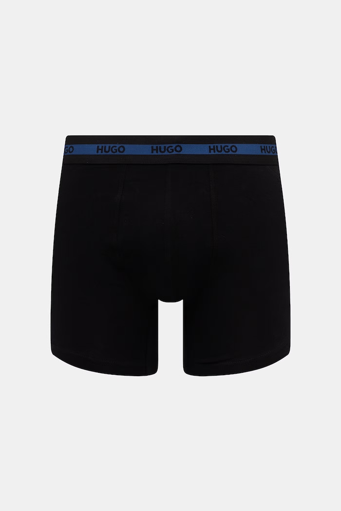 Îmbrăcăminte HUGO boxeri bărbați bumbac cu elastan BOXER BR PLANET DES pachet de 3 50545674 negru